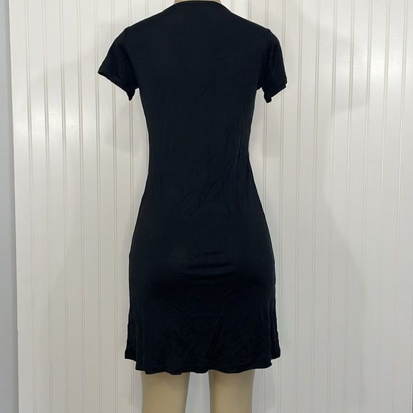 SilkSilky Black Silk Knitted Elegant Nightgown Dress Size Medium NWOT - Picture 6 of 13